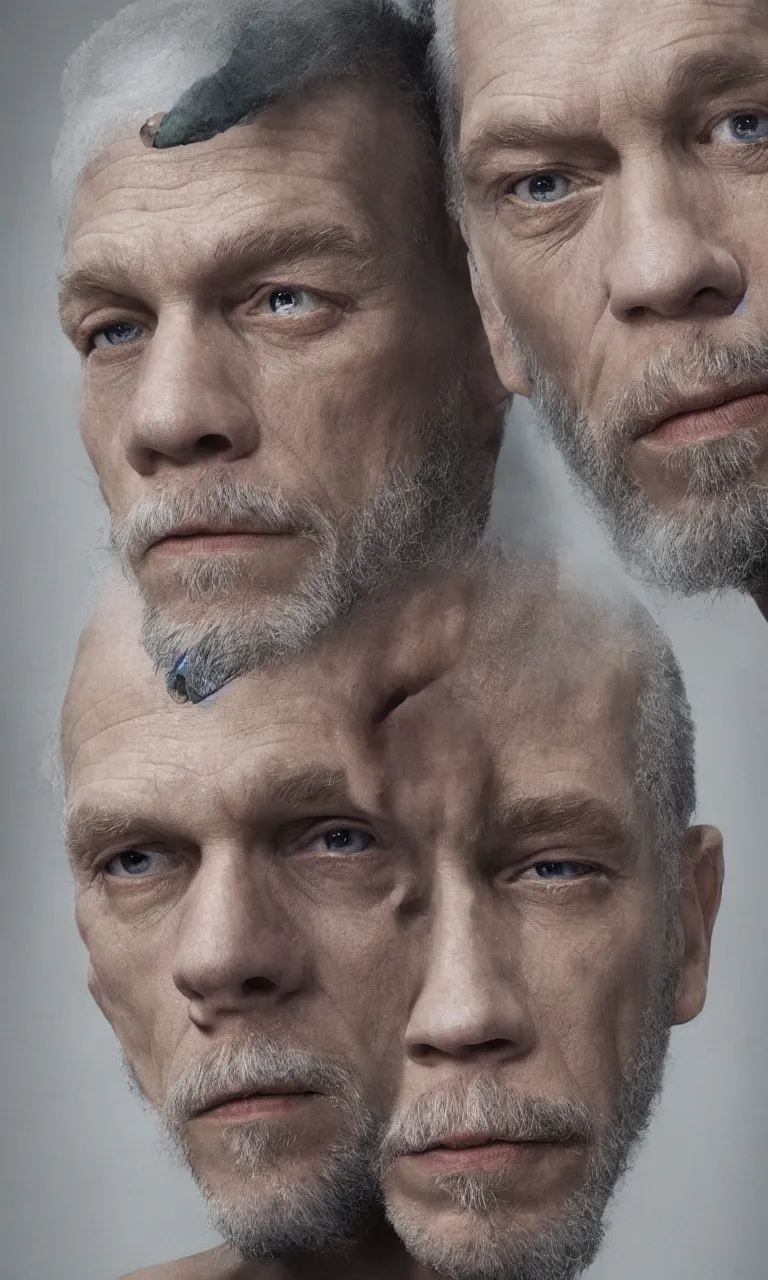 Prompt: color photorealistic 4 k portrait of john malkovich