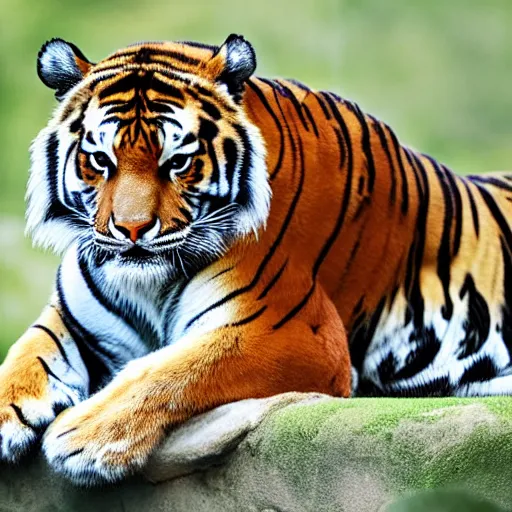 Image similar to tiger as white paper