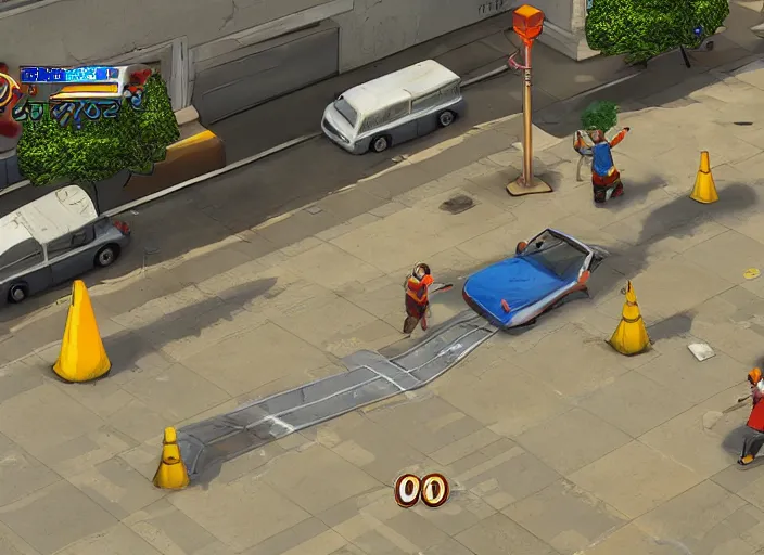 Toy story 2 crossing the road 