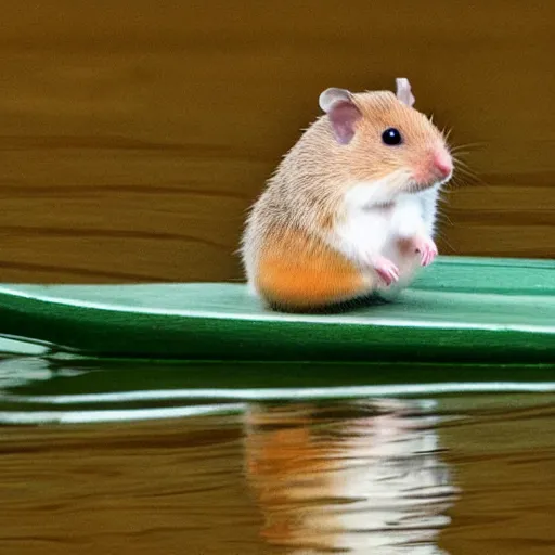 Image similar to a hamster riding a duck, wildlife photography-g