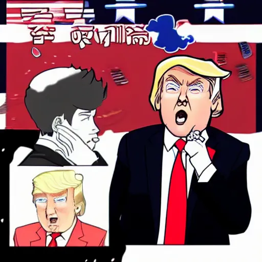 Image similar to donald trump anime