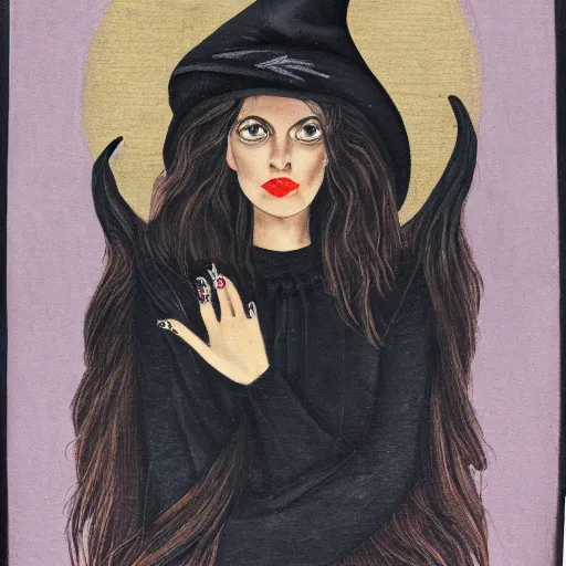 Prompt: portrait of ecclectic witch