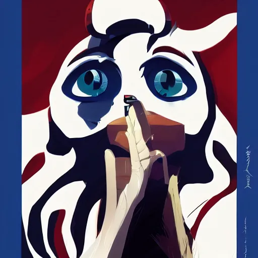 Image similar to face icon stylized minimalist bleach, loftis, cory behance hd by jesper ejsing, by rhads, makoto shinkai and lois van baarle, ilya kuvshinov, rossdraws global illumination