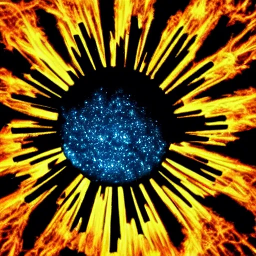 Image similar to exploding sun