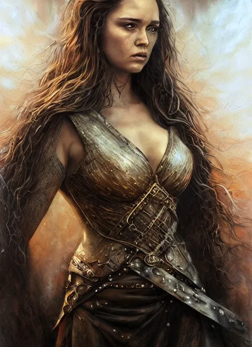Image similar to a airbrush painting of a character from game of thrones tv - series, art by artgerm, karol bak, mark brooks, donato giancola, bayard wu, 4 k, 4 0 9 6, hires, focus
