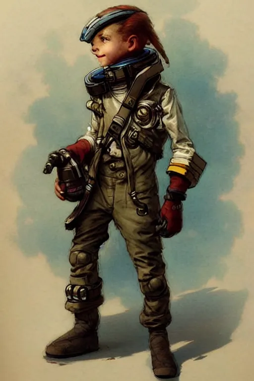 Image similar to ( ( ( ( ( 2 0 5 0 s retro future 1 0 year boy old super scientest in space pirate mechanics costume full portrait. muted colors. ) ) ) ) ) by jean - baptiste monge!!!!!!!!!!!!!!!!!!!!!!!!!!!!!!