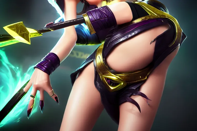 Prompt: league of legend, kda akali, beautiful, photograph, 8 k, realistic