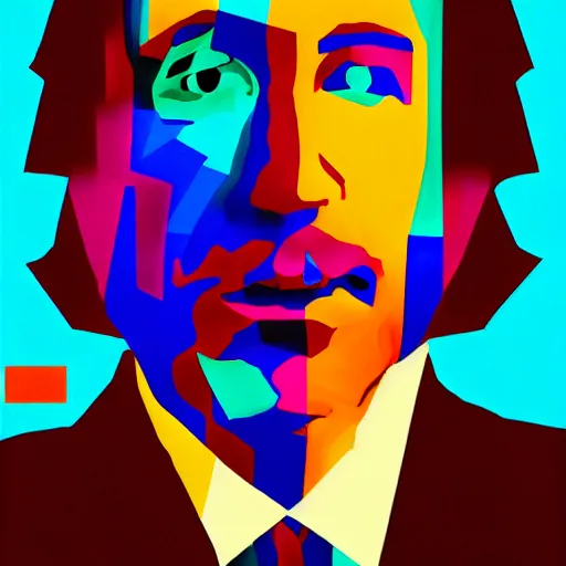 Image similar to Suprematist art of Saul Goodman, in the style of Nina Kogan