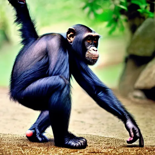 Prompt: a cat - chimpanzee - hybrid, animal photography