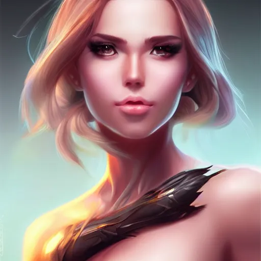 Image similar to female character concept by artgerm