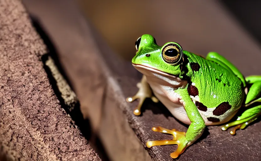 Prompt: cute frog wearing supreme streetware, highly detailed, extremely high quality, hd, 4 k, 8 k, professional photographer, 4 0 mp, lifelike, top - rated, award winning, cinematic, realistic, detailed lighting, detailed shadows, sharp, no blur, edited, corrected, trending