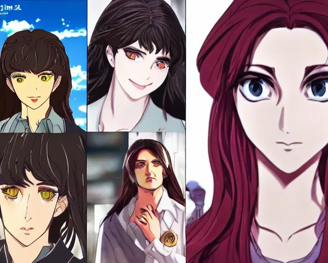 Prompt: rachel weisz anime character