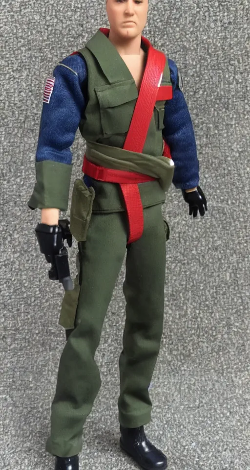 Image similar to 1 9 8 0 hasbro style gi joe action figure, full body, highly detailed, sci fi, joytoy, hasbro black series, photorealistic