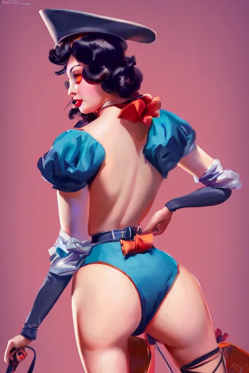 Image similar to a gacha live character in the style of gil elvgren, vivid colors, high details, cinematic, 8k resolution, beautiful detailed, photorealistic, digital painting, artstation, concept art, smooth, sharp focus, illustration, fantasy background, artstation trending, octane render, unreal engine