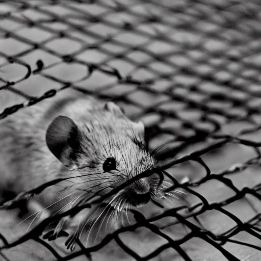 Prompt: photorealism of DHOV is lethal to mice, causing systemic pathologic changes similar to those reported in humans with virulent influenza A (H5N1) virus infection. by Graciela Iturbide depressing, frustrated detailed, high definition chaotic, micro details wide angle lens dark lighting