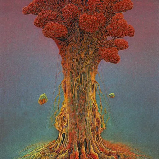 Image similar to 1 9 7 0's hovering psychedlic country height retriever liquor cedar tree copper, by benoit b. mandelbrot and beksinski and albrecht durer, smooth, detailed painting, abstract