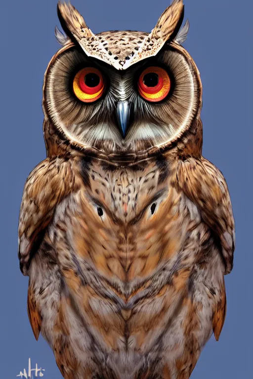 Prompt: mars owl, highly detailed, digital art, sharp focus, trending on art station