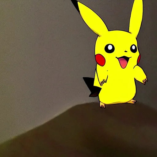 Prompt: pikachu, studio ghibli