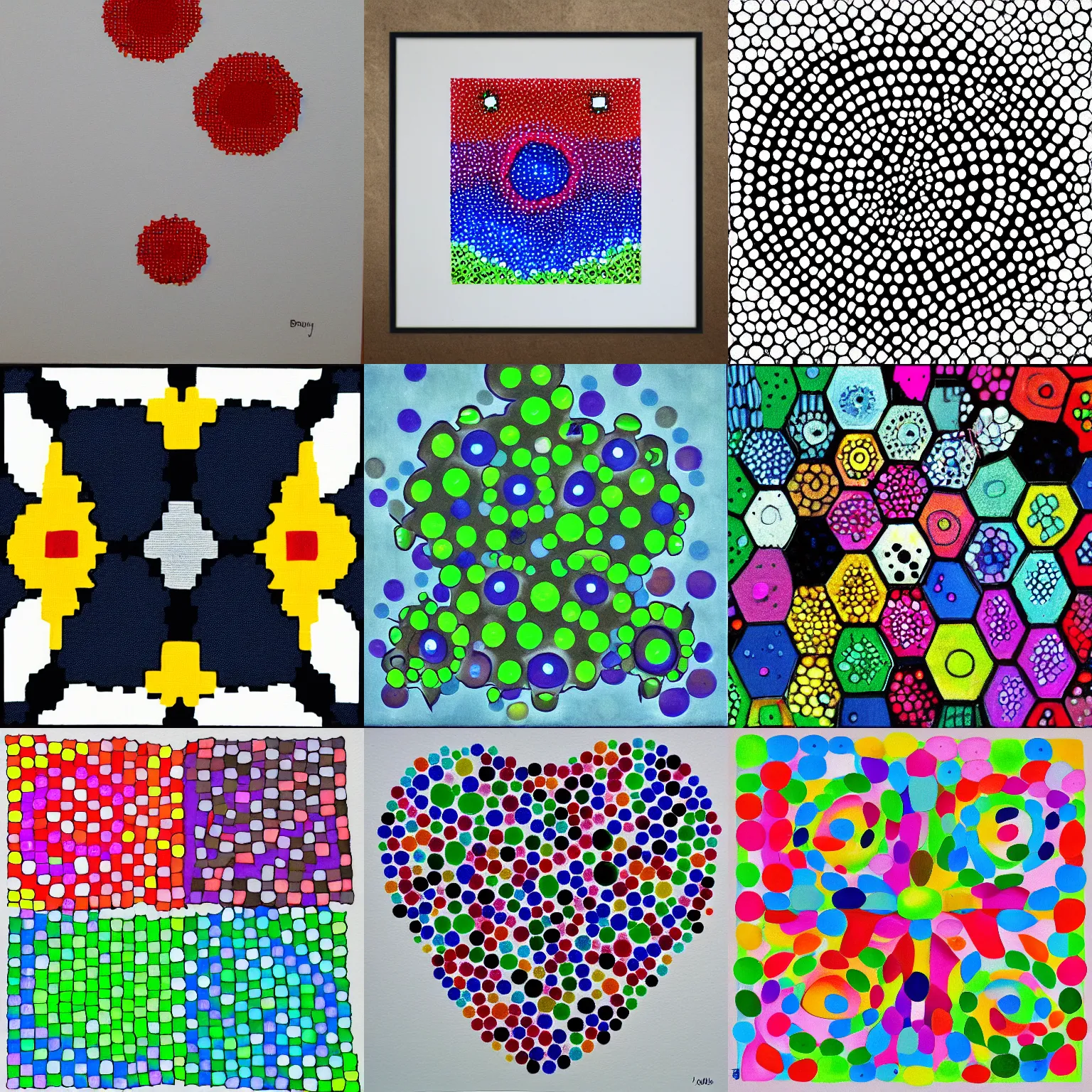 Prompt: dot art by benday