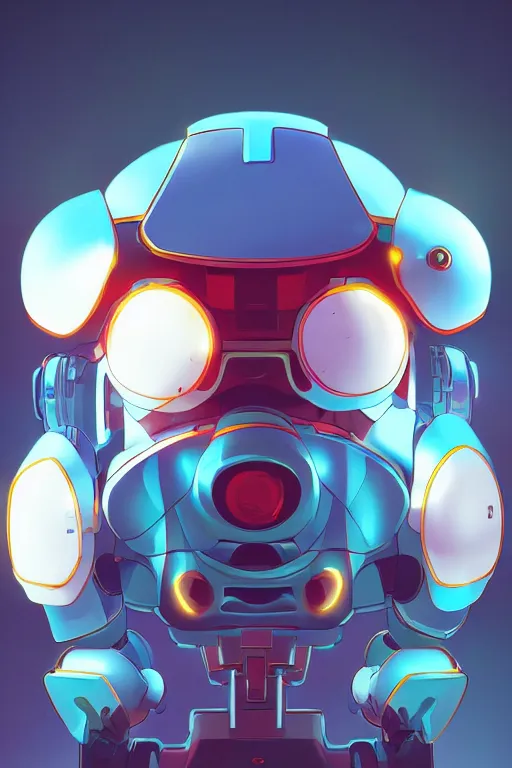 Image similar to metabots medabots medarotto medarot robot minimalist comics helmet mask neon cybereye, behance hd by jesper ejsing, by rhads, makoto shinkai and lois van baarle, ilya kuvshinov, rossdraws global illumination ray tracing hdr radiating a glowing aura