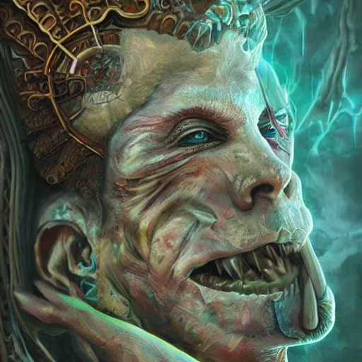 Image similar to fantasy art hyper realistic ai created interesting bizarre subconscious fantastic art award winning best ultra detailed magnificent
