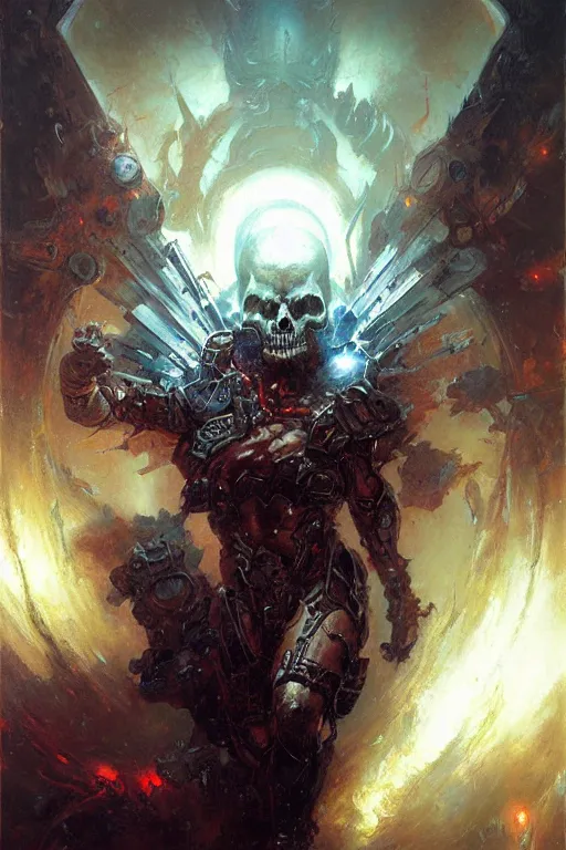 Image similar to death metal logo, painting by gaston bussiere, craig mullins, greg rutkowski, yoji shinkawa