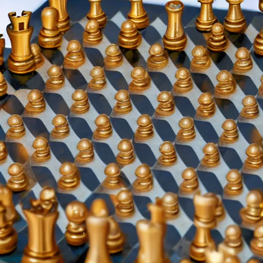 Image similar to a chessboard made from diamonds and gold