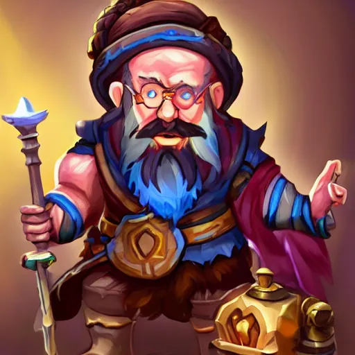 Prompt: dwarf alchemist in the style of league of legends