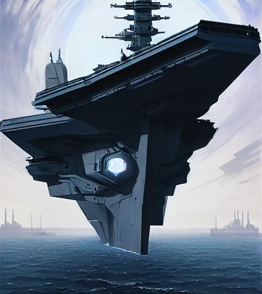 Prompt: cyberpunk aircraft carrier cargo ship strongly resembling industrial spaceship design concept art in space, by david levy, eve online, elite dangerous, artstation, film noir with ultra detailed, intricate, anime, dynamic lighting, digital art, digital painting, art station, wlop, sharp focus, illustration, art by artgerm and greg rutkowski and alphonse mucha