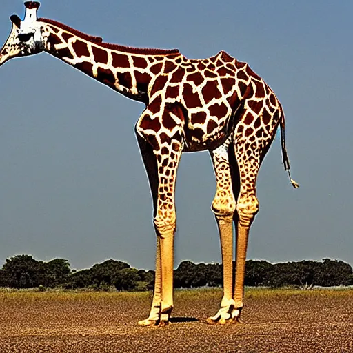 Image similar to giraffe as astronauts