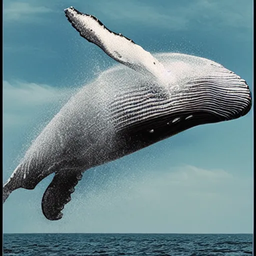 Prompt: flying whale