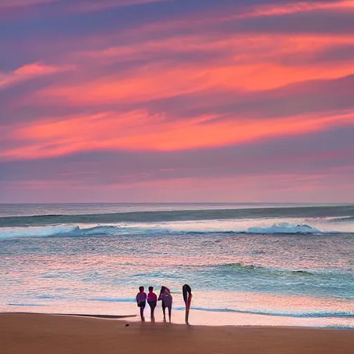 Image similar to photograph of sunset with my family in baron beach by oscar motuloh