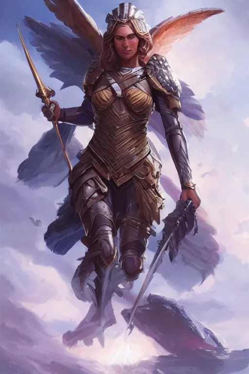 Image similar to amazon valkyrie athena, d & d, fantasy, portrait, highly detailed, headshot, digital painting, trending on artstation, concept art, sharp focus, illustration, art by artgerm and greg rutkowski and magali villeneuve