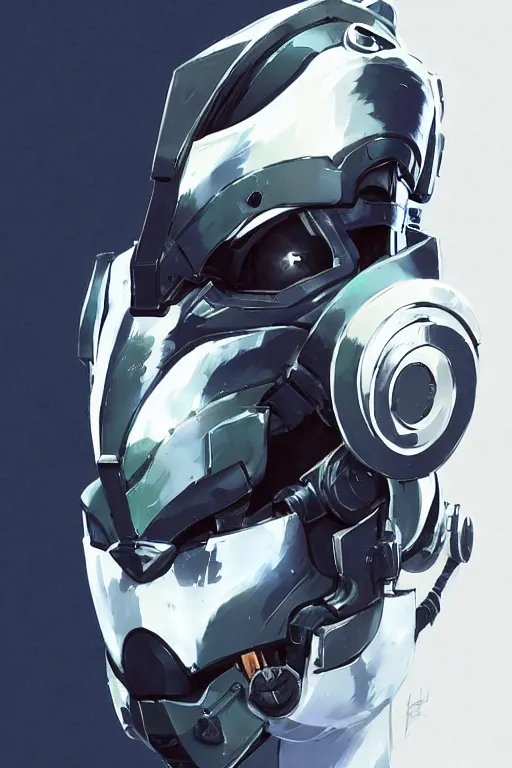 Image similar to cyborg ninja mask helmet metal gear solid artic suit swat commando andy warhol style, behance hd by jesper ejsing, by rhads, makoto shinkai and lois van baarle, ilya kuvshinov, rossdraws global illumination