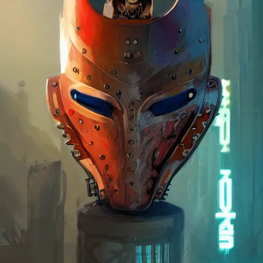 Image similar to cyberpunk viking helmet mask warrior goddess robot ninja fantasy, art gta 5 cover, official fanart behance hd artstation by jesper ejsing, by rhads, makoto shinkai and lois van baarle, ilya kuvshinov, ossdraws