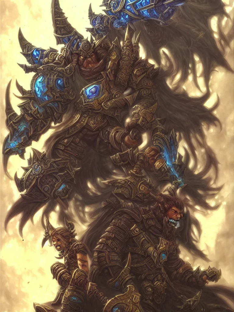 Prompt: World of Warcraft epic character portrait drawn by Katsuhiro Otomo, photorealistic style, intricate detailed oil painting, detailed illustration, oil painting, painterly feeling, centric composition singular character
