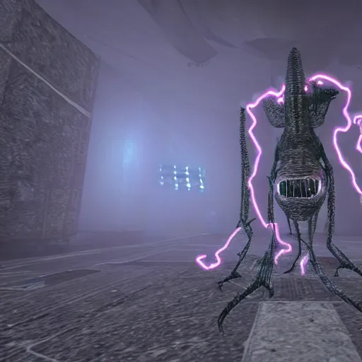 Prompt: a photo of the nihilanth from half-life 1