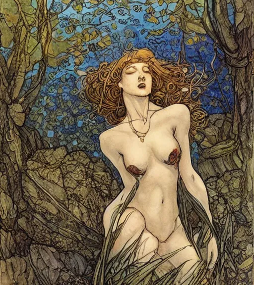 Image similar to artwork by Rebecca guay