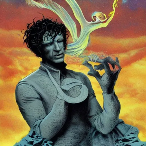 Image similar to dream of the endless sandman Morpheus Neil Gaiman by Darrell k. Sweet