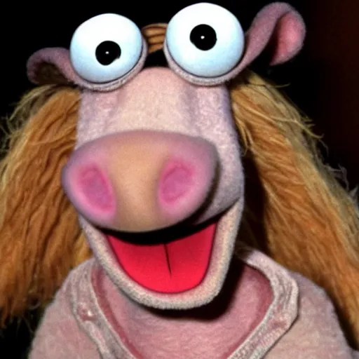 Image similar to sid from ice age in the muppet show