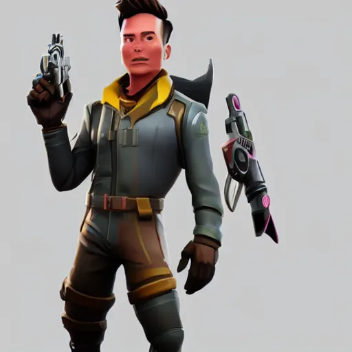 Prompt: elon. usk as a fortnite character