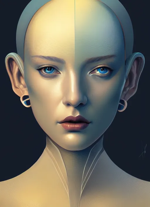 Prompt: symmetry!! portrait of female android, intricate, elegant, highly detailed, digital painting, artstation, concept art, smooth, sharp focus, illustration, art by fra angelico
