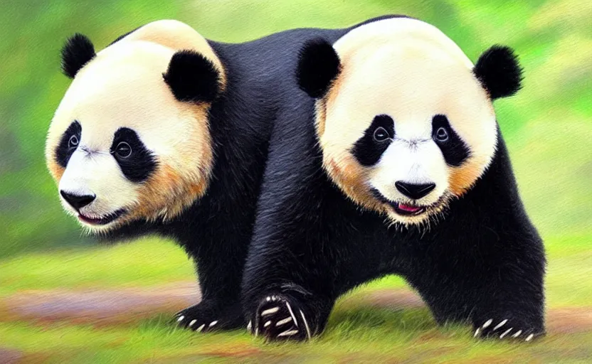 Prompt: sweet Panda, highly detailed, oil painting, ultra realistic, hyperrealistic