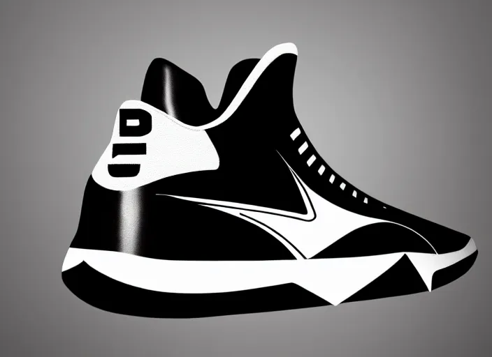 Prompt: basketball sneakers concept of domino, trending on artstation, smooth, sharp focus