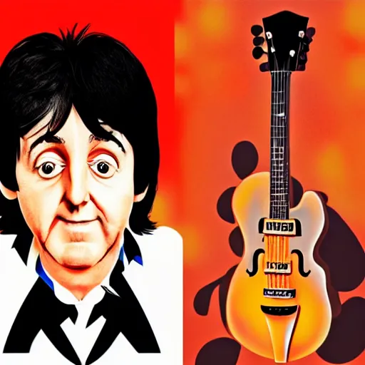 Prompt: Paul McCartney in the style of Disney