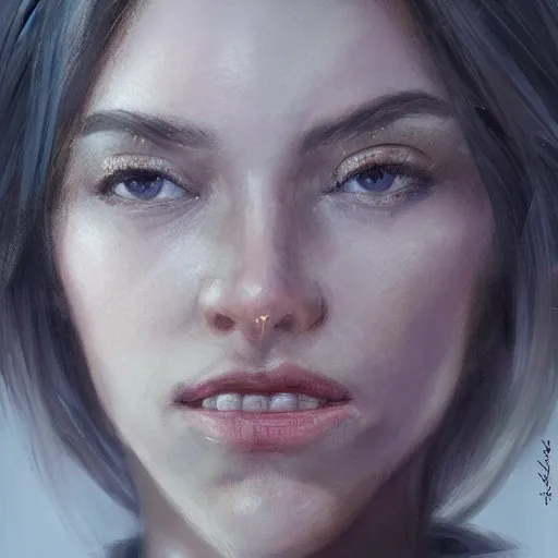 Image similar to a head - on detailed oil portrait of a round - faced martial artist, by charlie bowater, lise deharme, wlop, trending on artstation, dungeon and dragons art, l critical role