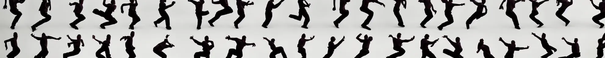 Prompt: 8 consistent frames from a video of a man dancing in a bedroom