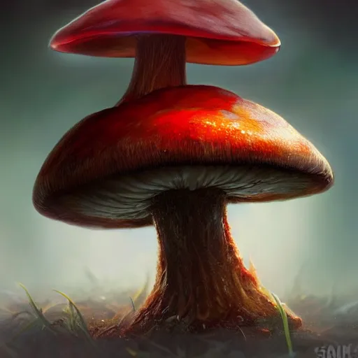 Prompt: a DND mushroom based monster, made by Stanley Artgerm Lau, WLOP, Rossdraws, ArtStation, CGSociety, concept art, cgsociety, octane render, trending on artstation, artstationHD, artstationHQ, unreal engine, 4k, 8k,