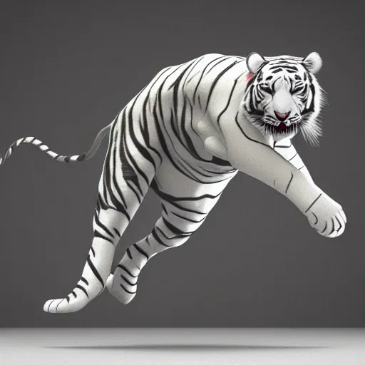 White Tiger 3D model