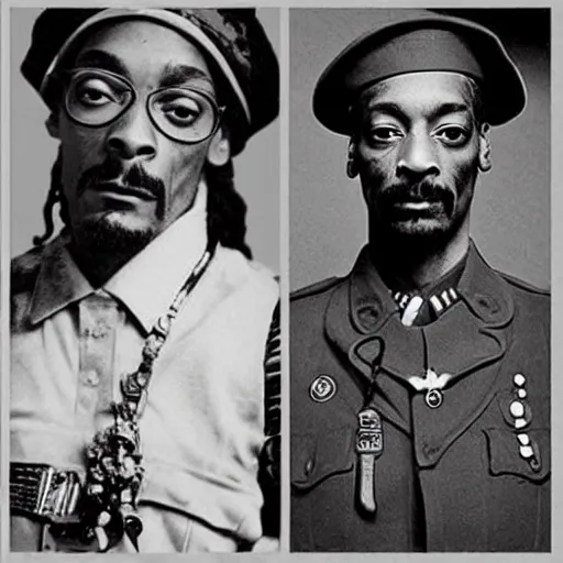 Image similar to snoop dogg and jesus as world war 1 soldiers